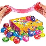 ChefSlime Multiple Color Fluffy & Stretchy | Jumbo Pack | Slime - Non Sticky, Stress Relief, Super Soft & Squishy Mud Sludge Sensory Toy Putty for Kids and Adults | 24 Pack