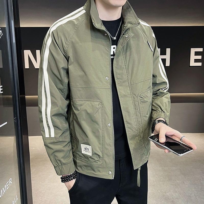 European and American-Style Workwear Jacket for Men in Spring and Autumn