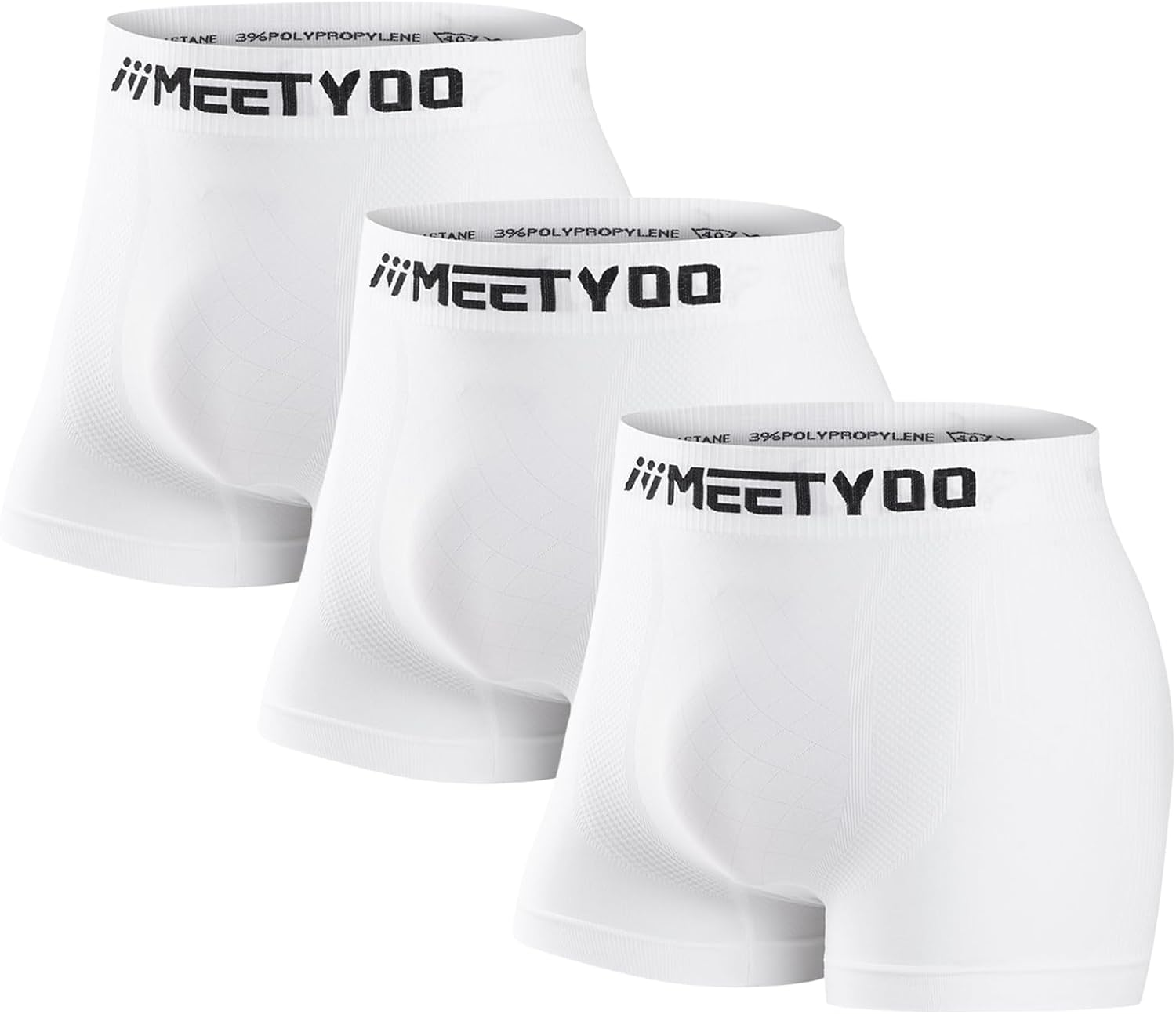 MEETYOO Compression Shorts Men, 3/4/5 Pack Spandex Running Shorts Athletic Workout Sport Performance Baselayer Underwear