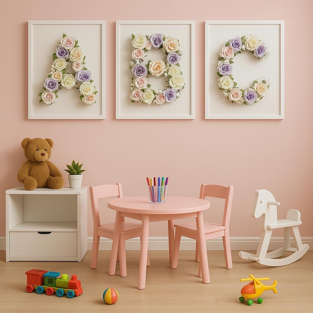 Flower Letters Artificial Floral A-Z Initial Alphabet Faux Floral Letters 13" Height Fake Flowers For Spring Wedding Funeral Baby Bridal Shower Nursery Art Photo Prop Shabby Chic Wall Decor(Shape X)