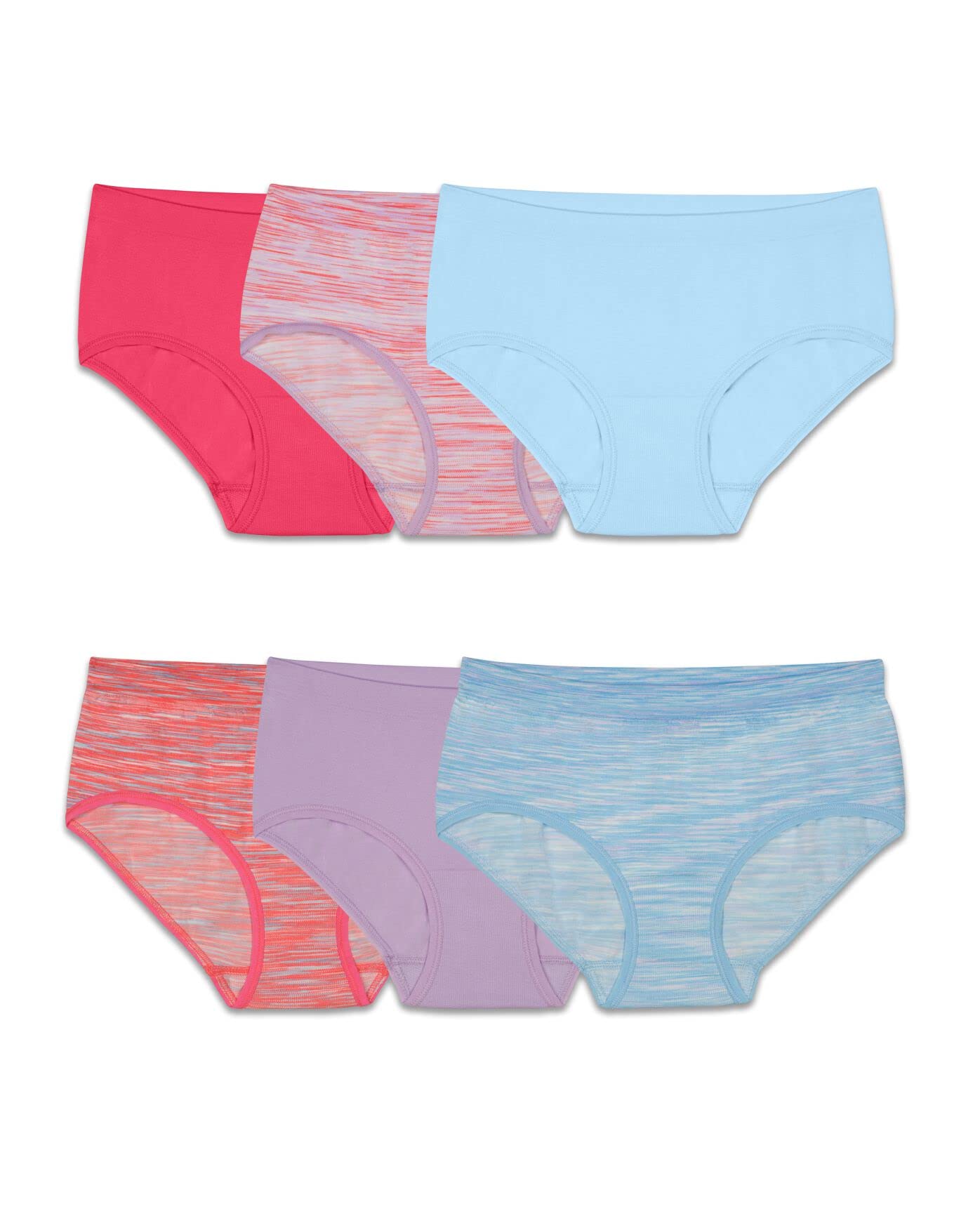 Cuecas Seamless Fruit Of The Loom Multipack - Conforto Para Meninas Em Crescimento