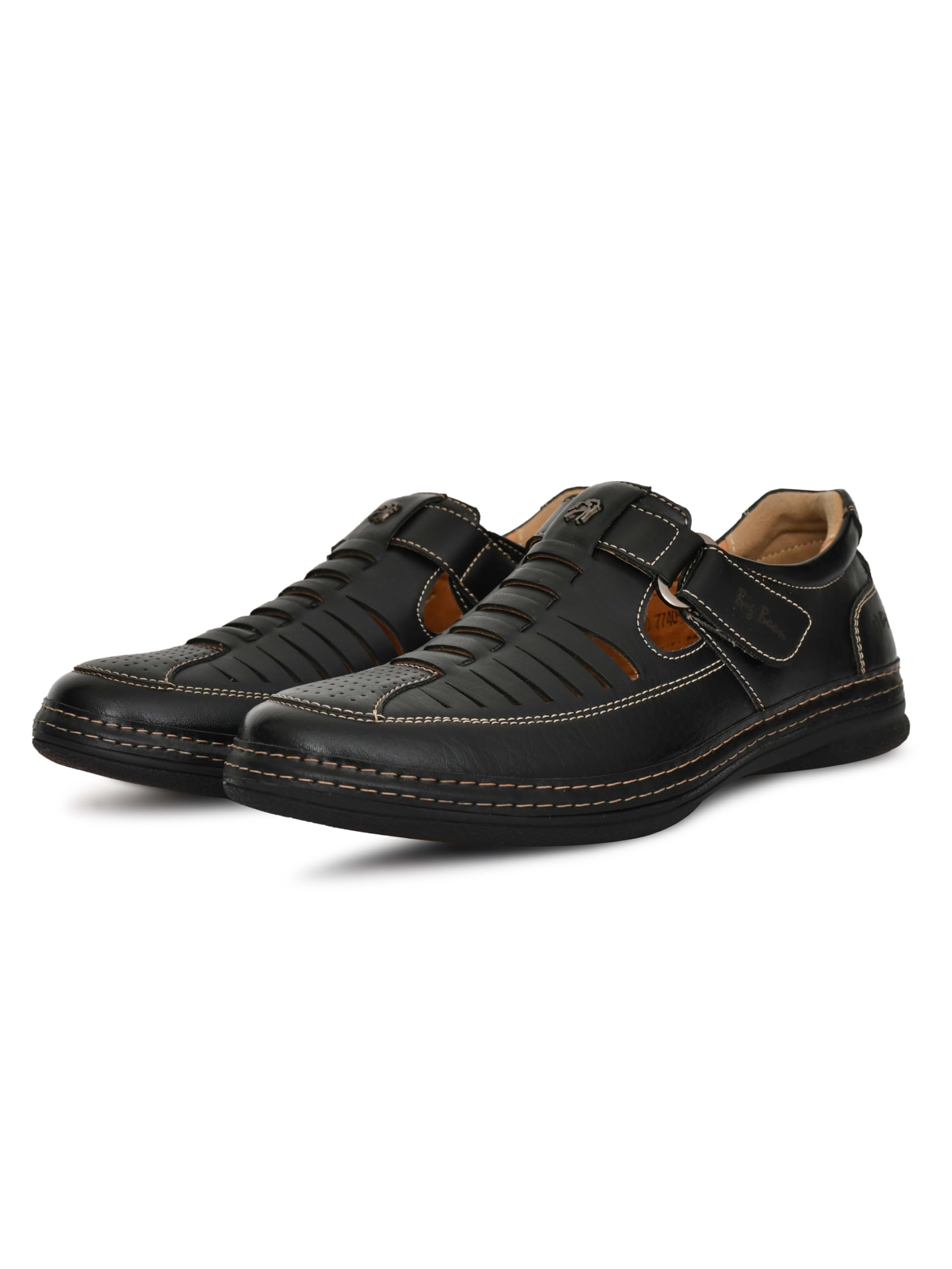 BIGBOON Men's Roman Sandals | Classic Strappy Design with Durable