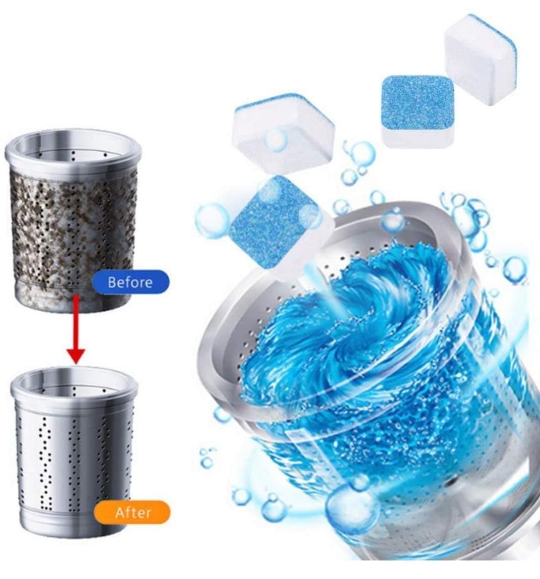 Klenzmo Washing Machine Descaling tablets | Removes limescale, residue & odors | For top & front load machines | Restores drum hygiene | Eco-friendly & easy to use. Pack Of - 30 1