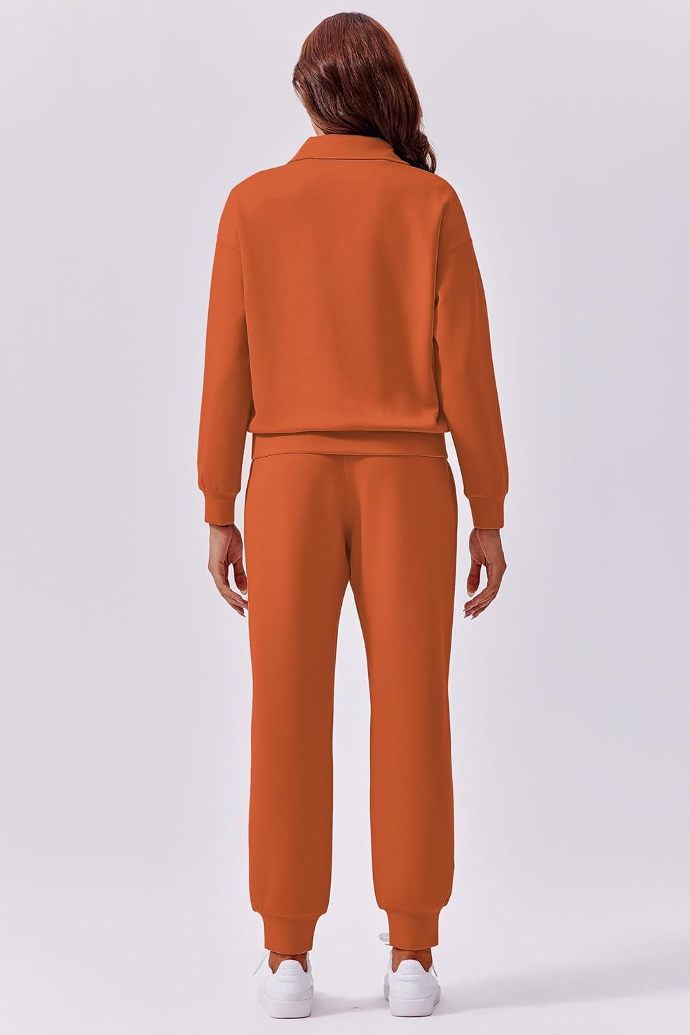 Size XL.....PINSPARK 2 Piece Sets for Women 2025 Fall Travel Outfits Long Sleeve Tracksuit Joggers Sets Half Zip Sweatsuit Matching Set