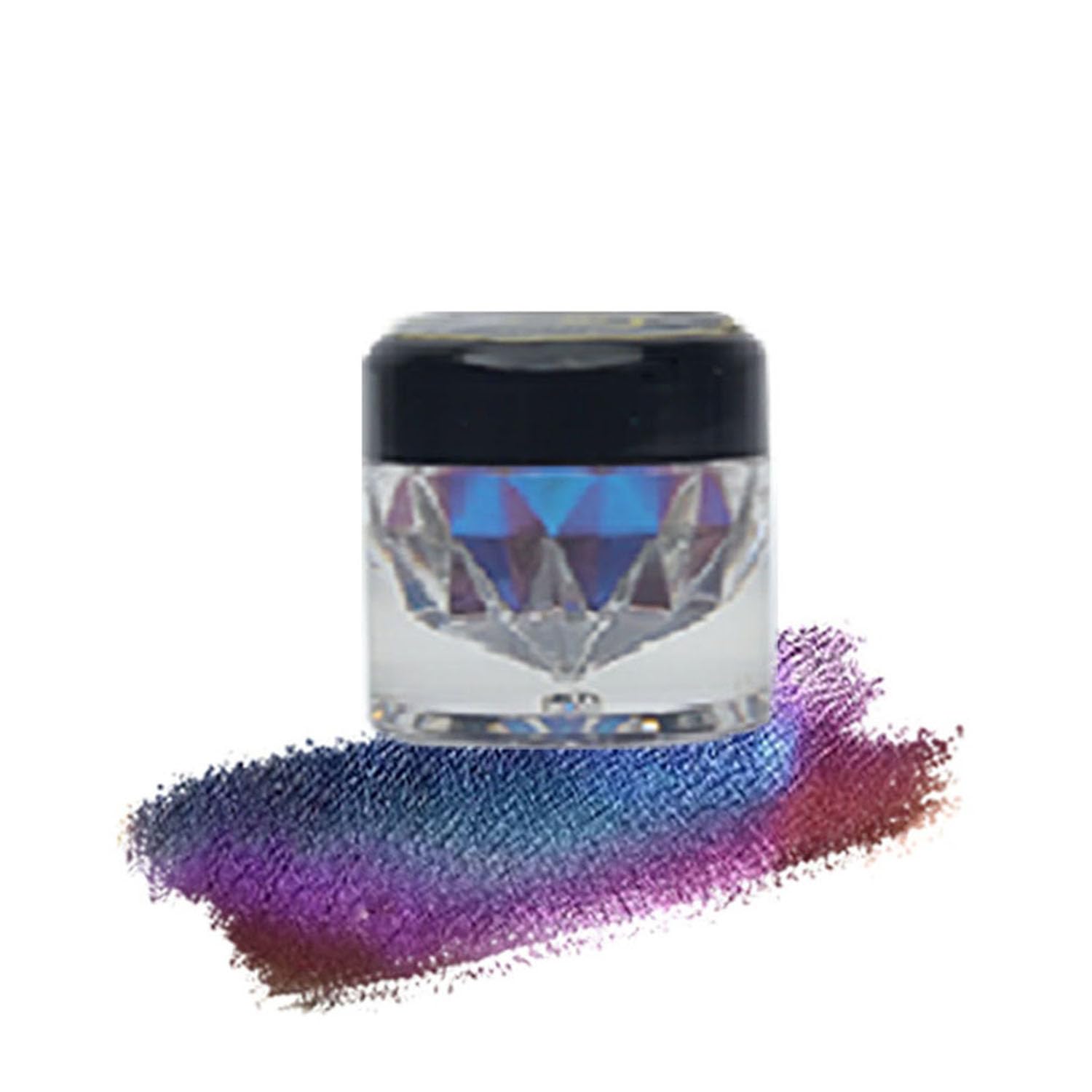 Veoni Belle Multichrome Duochrome eyeshadow Pigment powder 2.5gm - glitter shimmer eyeshadow pigment for eye makeup, Color changing pigment pink and blue - (Venus)