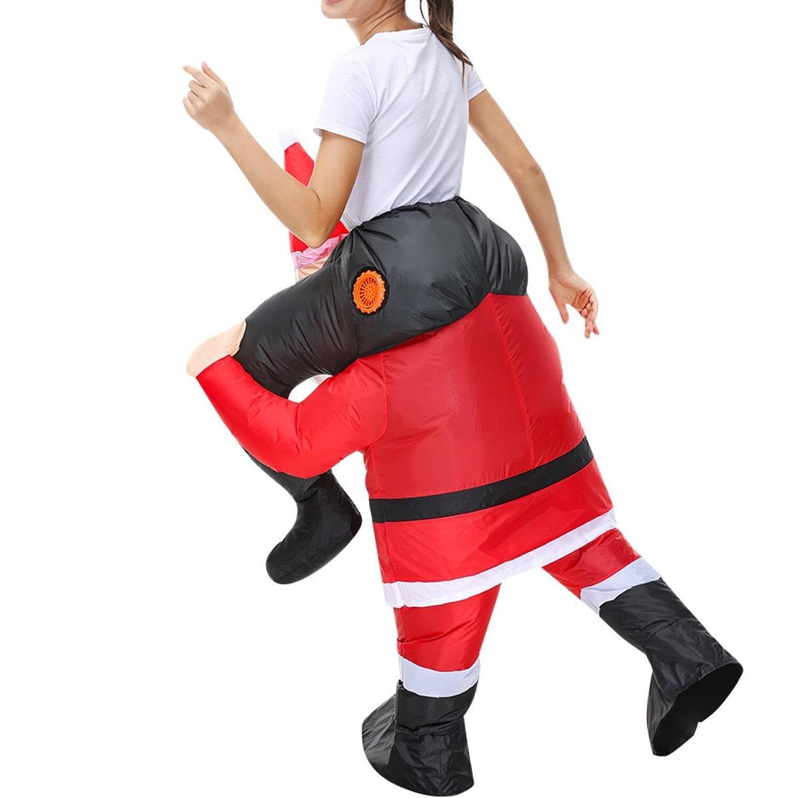 Costume de Père Noël Gonflable, Déguisement Amusant et Portable pour Les Fêtes, et Le Cosplay.