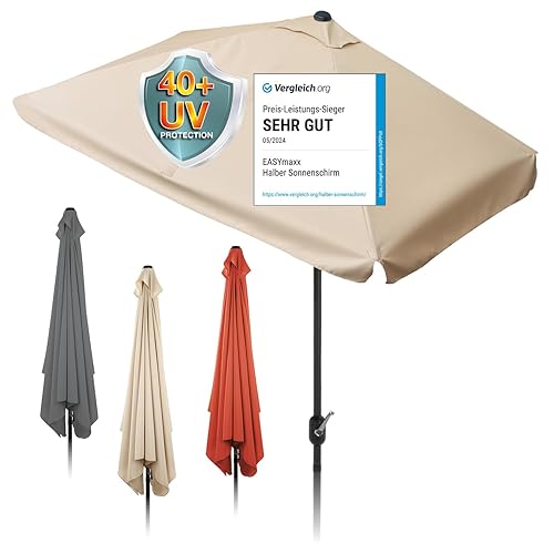EASYmaxx Sonnenschirm rechteckig | 230 x 140 x 253 cm