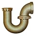 1-1/2 in. x 2 in. Brass P-Trap