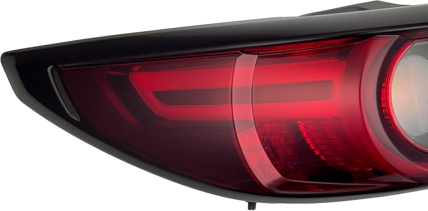 LED Tail Light Assembly Compatible with Mazda CX-5 2017-2021 with Signature Lamp, OUTER Left/Driver Side Taillamp