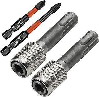 FAINCA Hex Shank SDS Bit Holder, 2 Pieces SDS...,