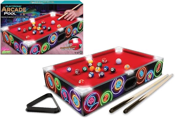 Ambassador Games Electronic Arcade Pool/Billiards (Neon Series)