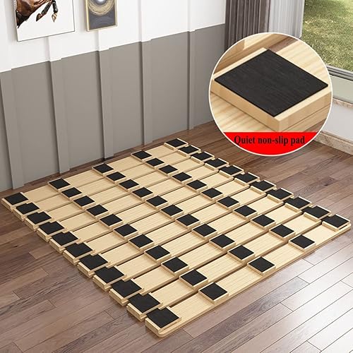 Miniatura 2 de Tabla de cama plegable, Tatami Bedstead de madera maciza a prueba de humedad, marco de tablón plegable y transpirable (tamaño : 35.4 x 74.8 in)