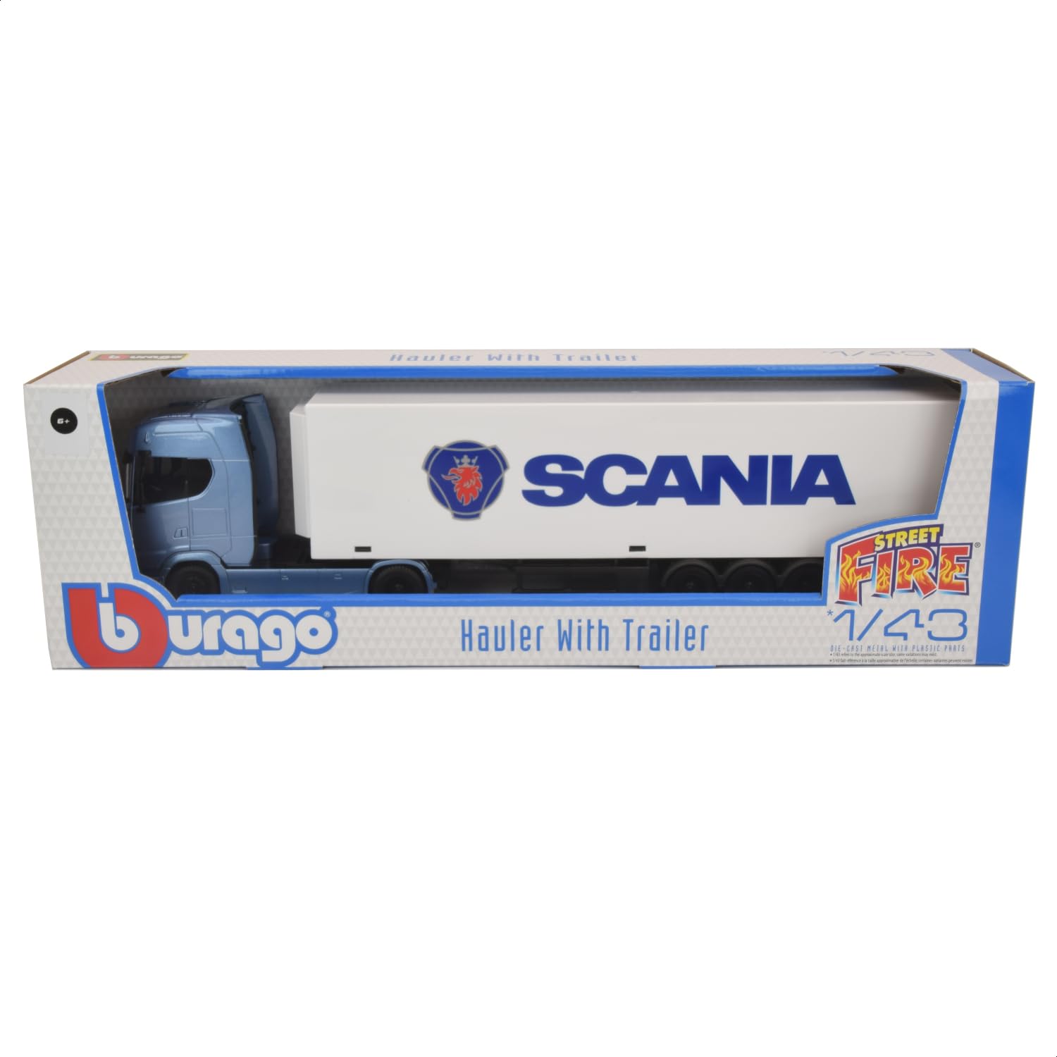 Amazon | Bburago 1/43 スカニア 770 S トレーラー付き スカニア