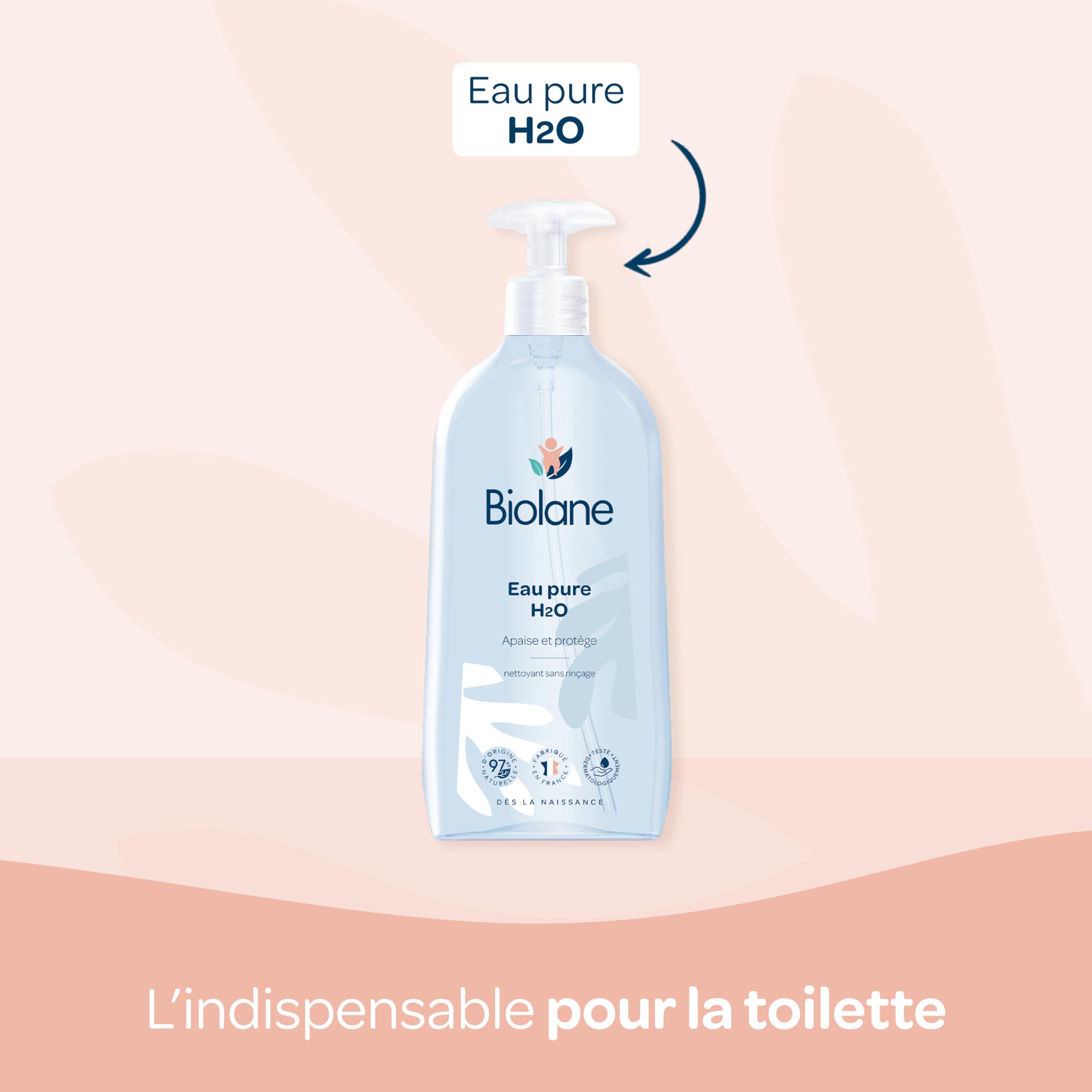 BIOLANE - Kit de cuidado de bebé nacimiento, bolsa de pañales y cuidado del bebé, pañal, toallitas H2O