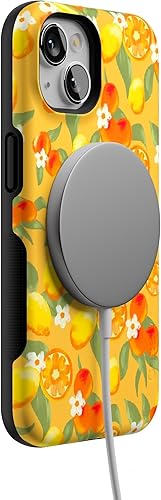 Vista 1032 de Casely Funda para iPhone 13 Compatible con MagSafe Color Splash de medianoche Funda retro abstracta Color de medianoche Splash Abstracto