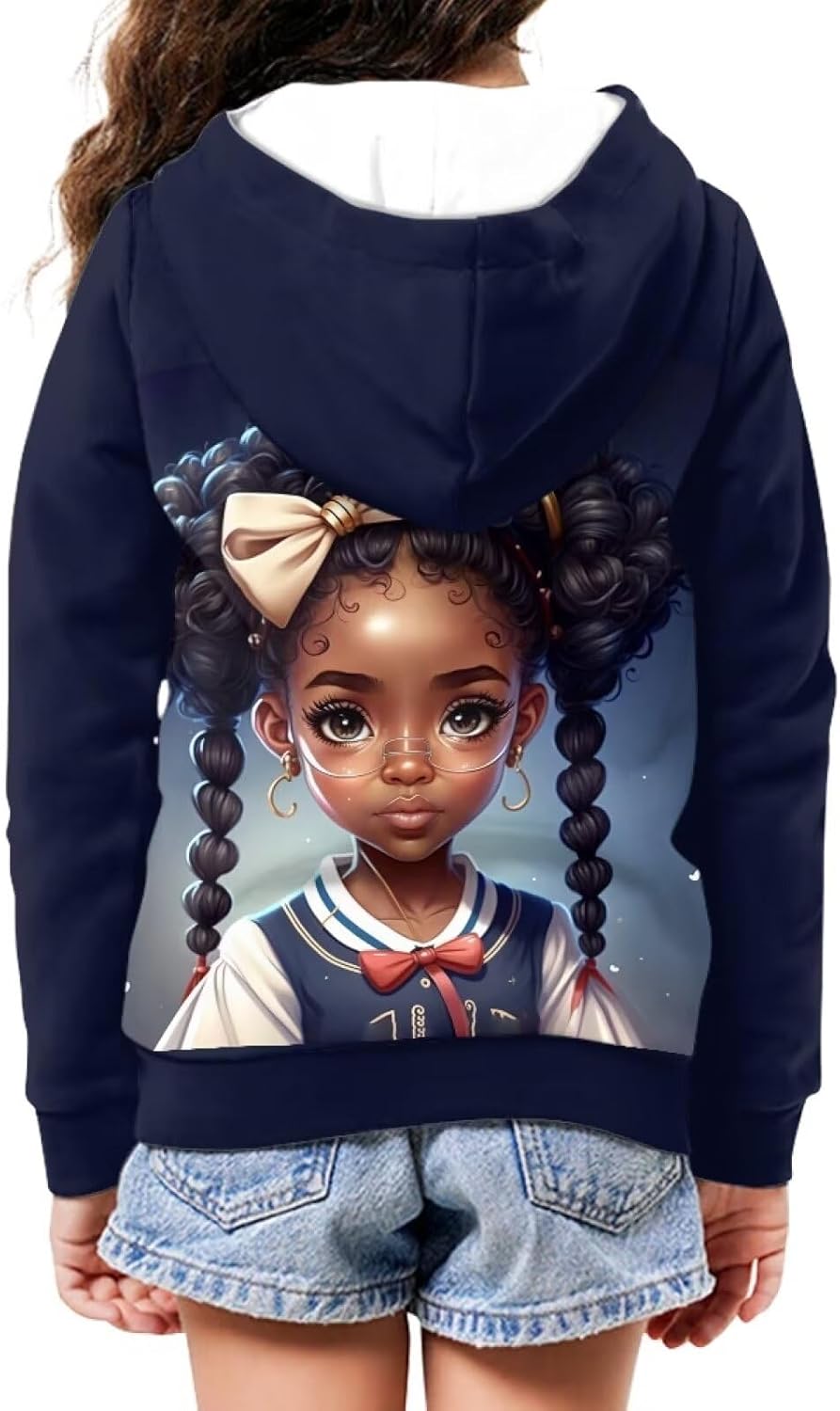 HUIACONG Zip Up Hoodie for Boys Hoodies Kids Sweatshirts Long Sleeve Full Zip Hooded Girls Streetwear - Image 2