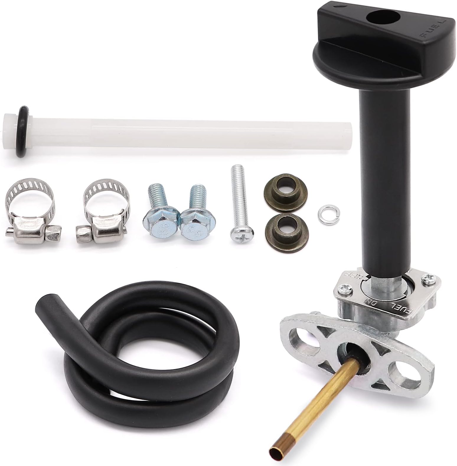 Ruikarhop Fuel Valve Petcock with Lever Assy for Honda Recon 250 TRX250 TRX350 TRX400 TRX420 TRX450 TRX500 TRX650.16950-HM8-003,Gas Valve Switch Part,Fuel Tank Switch Valve Part