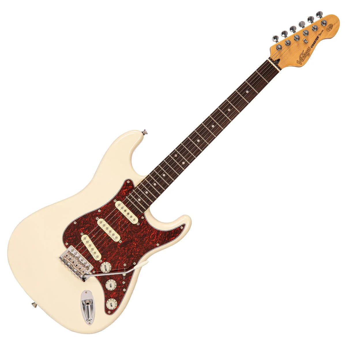 VINTAGE V60 Serie Posavasos Guitarra Eléctrica - Blanco VINTAGE