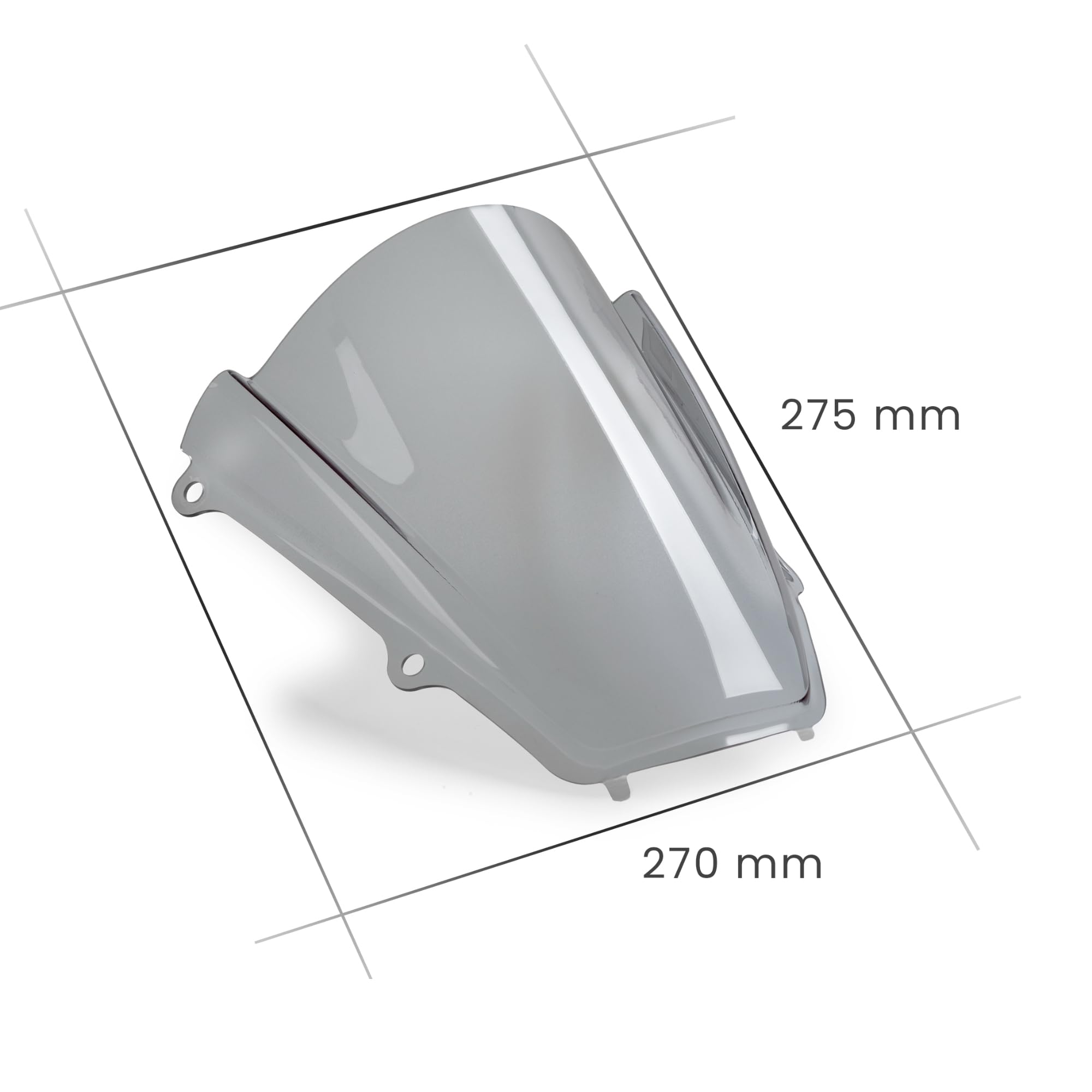 Cupolino Parabrezza Racing Plexiglass JD9 Trasparente Compatibile con HONDA CBR 600 RR 2024-2025