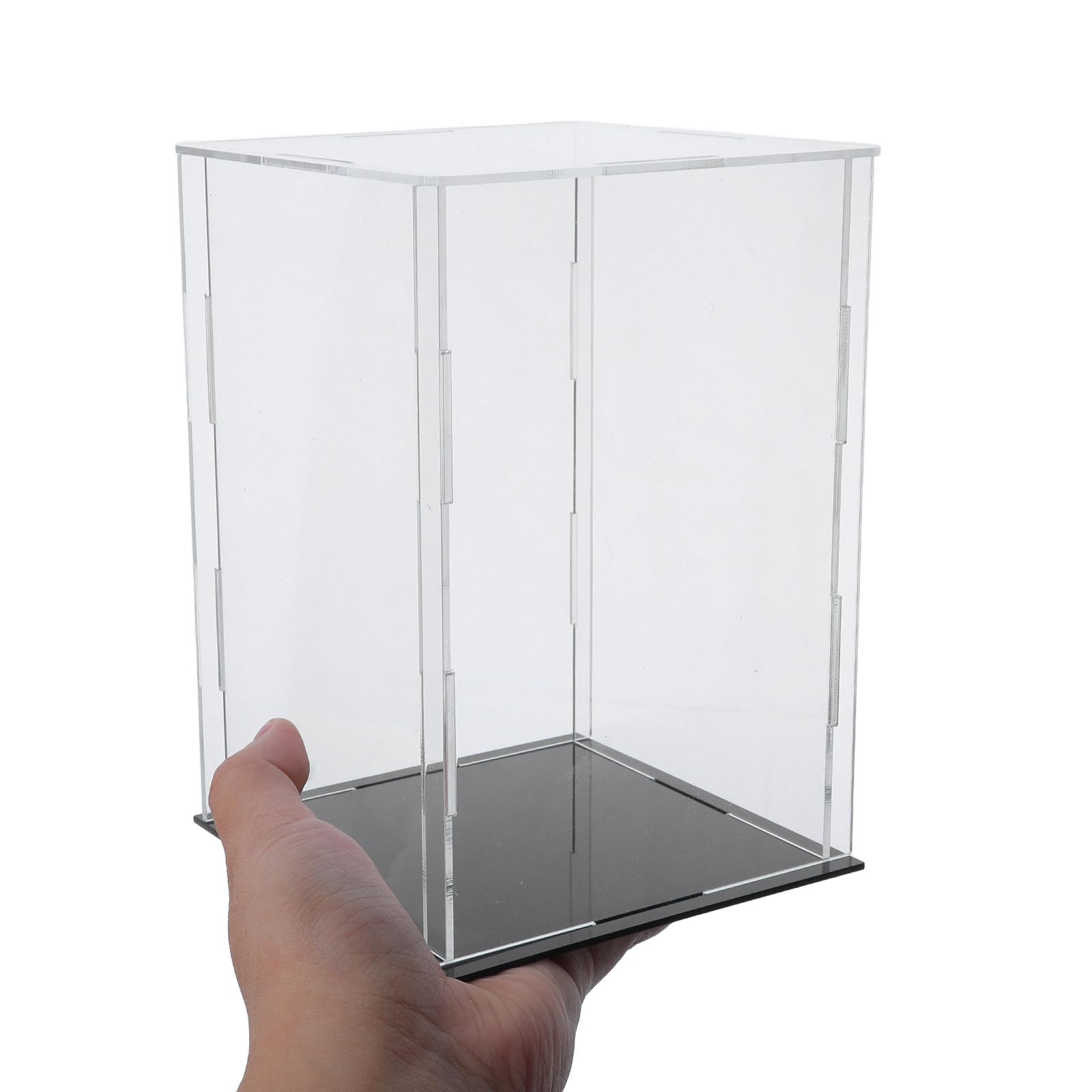Uonlytech Caja expositora de acrílico Transparente para Figuras, Estuche