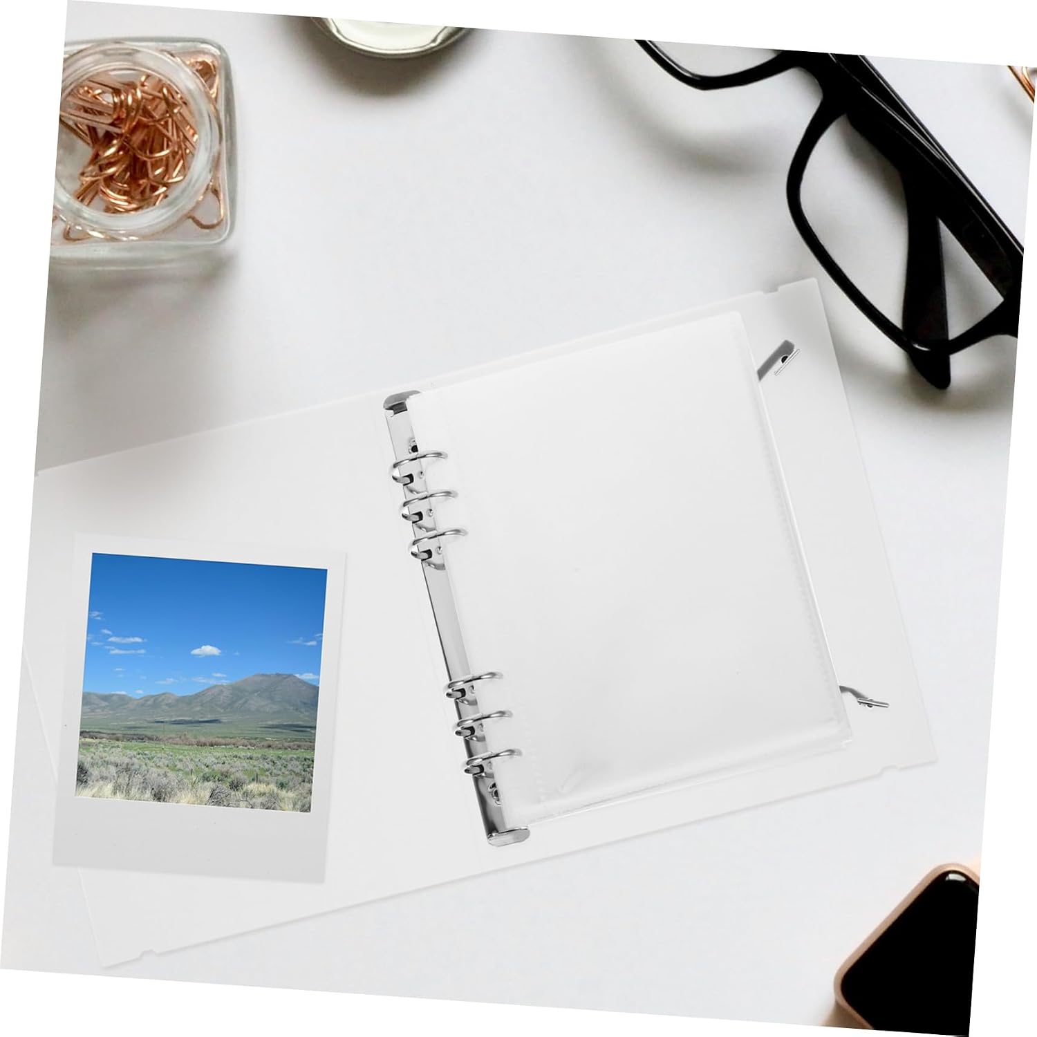 jojofuny 1set K-pop Photocard Binder Sleeves Photo Card Organizer for Easy Access and Quick Identification Includes Refill Pages for Collecting and Storing Cards