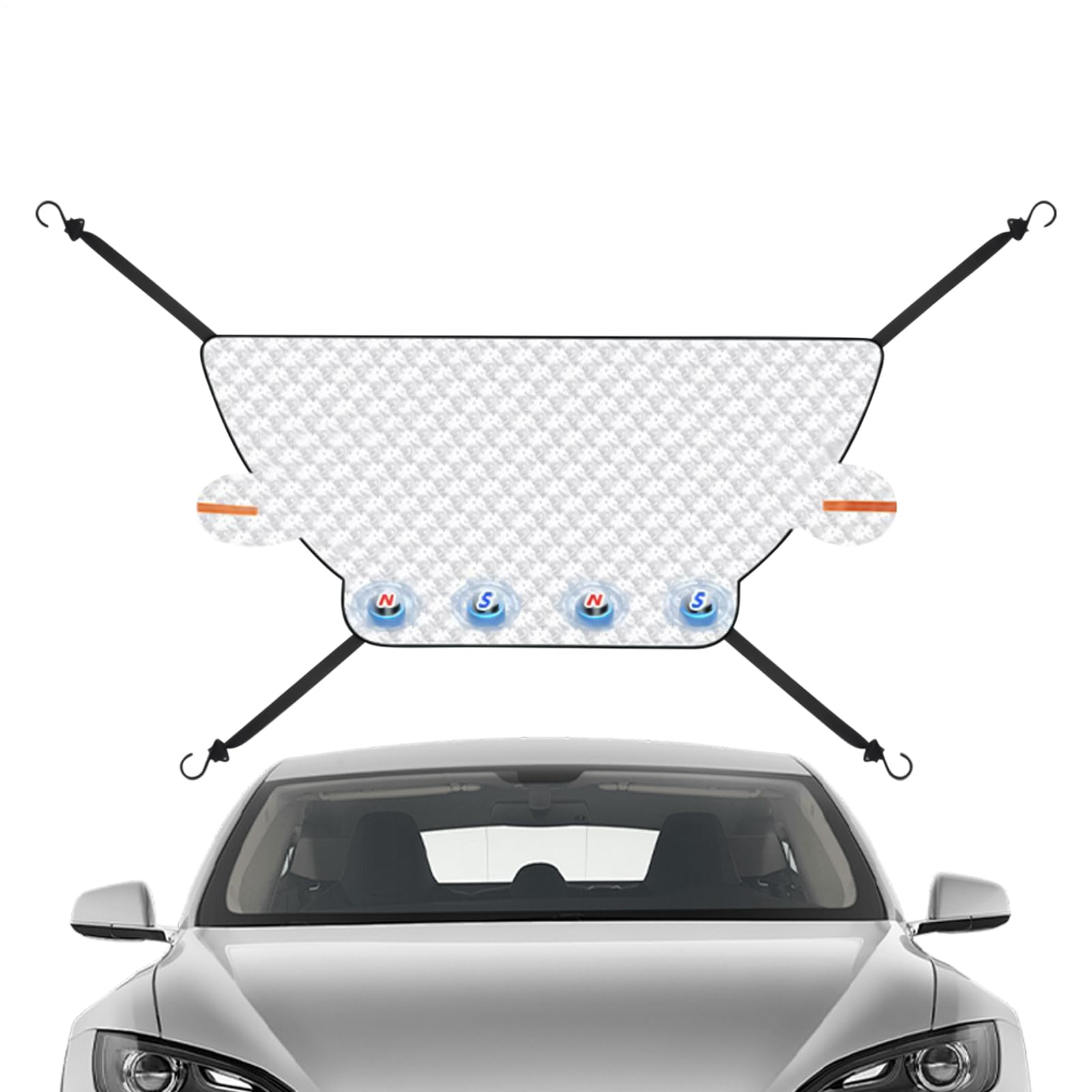 Housse de pare-brise magnétique à 3 couches pour la protection de voiture - 8