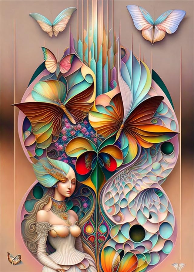 Surréalismus peinture couleur tridimensionnelle Meechi affiche déco murale moderne 50x70cm