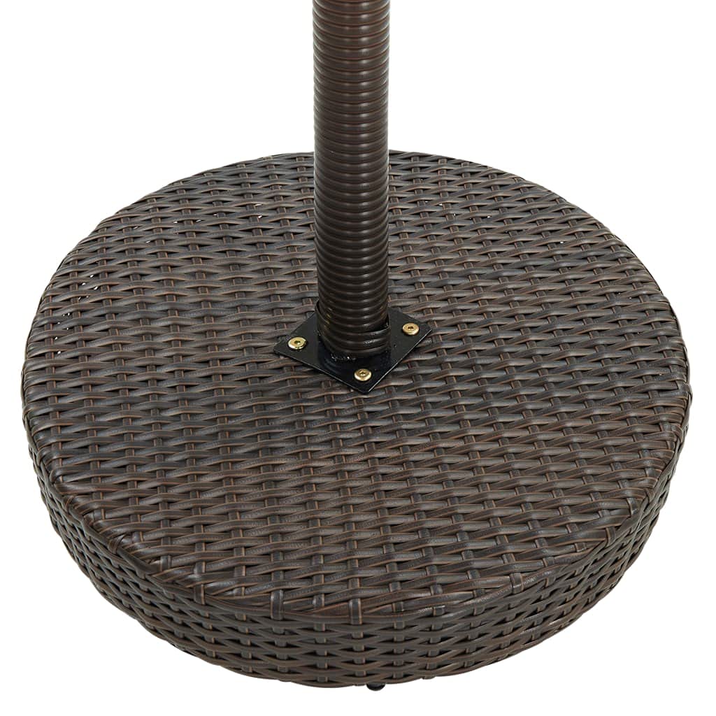 vidaXL Conjunto de Bar para Jardín 3 Piezas Mesa Silla Asiento Patio Terraza Balcón Barra Bistró Muebles Mobiliario Ratán Sintético Marrón
