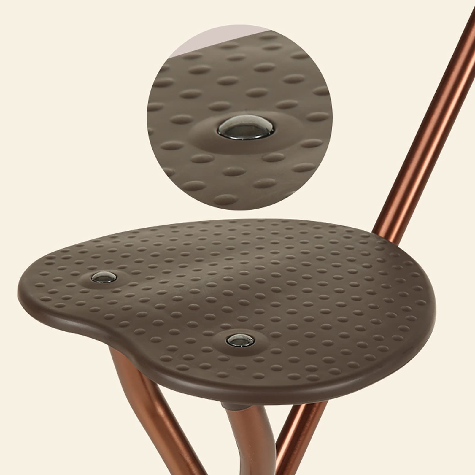 Bastón de Paseo Bastones para Mayores Asiento de caña Plegable, con DIRIGIÓ Light Anti Skid Bane Retractable Basking Sticking, Altura Ajustable Basking Back, Flexible y Durable Ayuda Ayuda