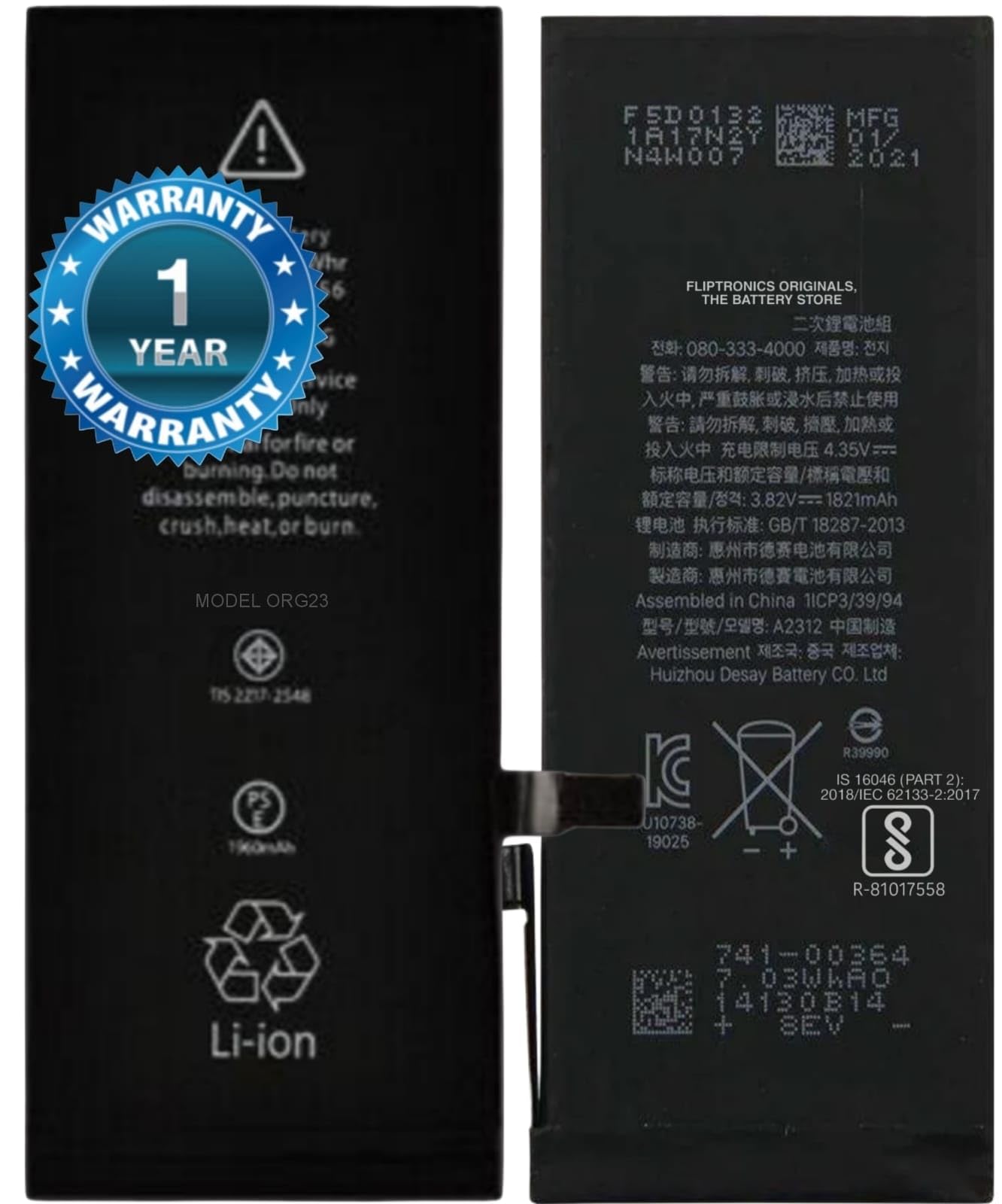 Original Battery for iPhone SE2020 Battery with 1 Year Warranty** (I-Phone SE 2020) (B0DHZD84RH) Amazon Price History, Amazon Price Tracker