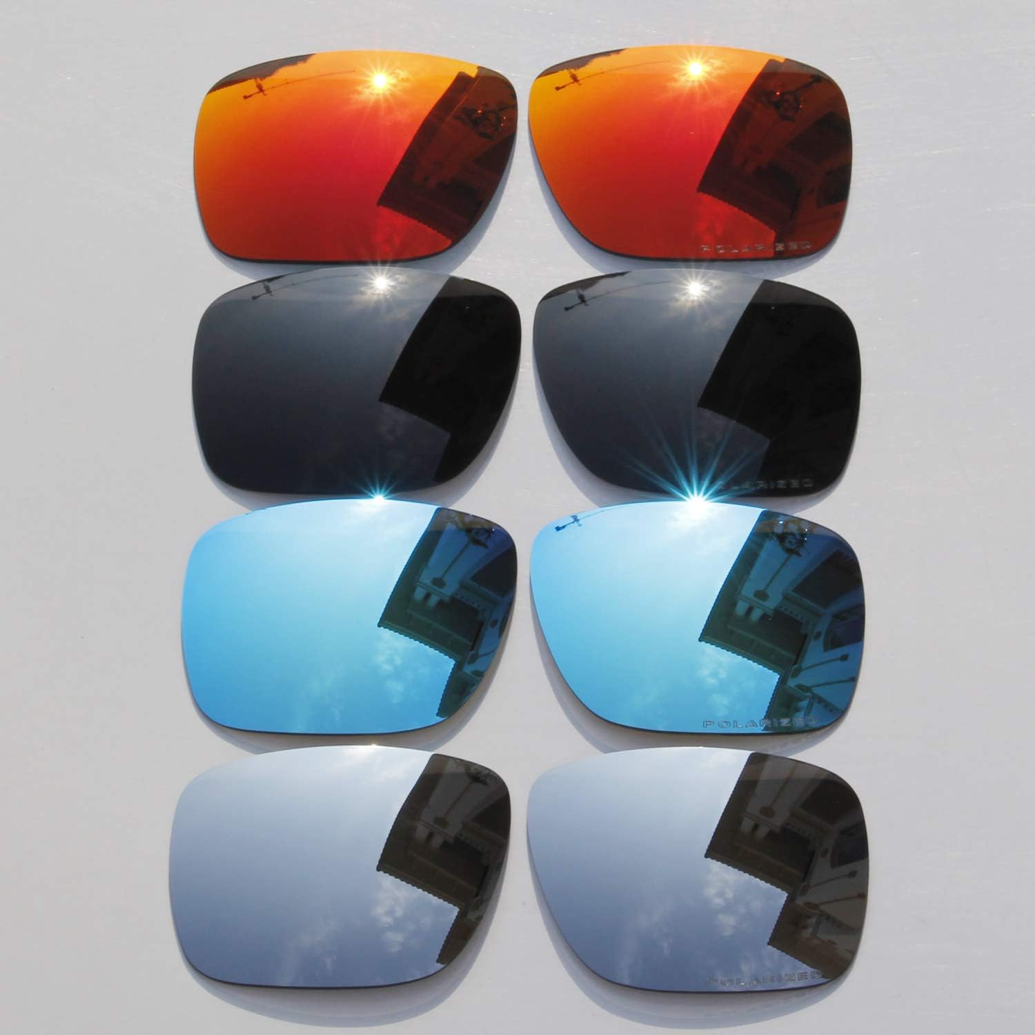 4 Pair Replacement Lenses for Oakley Holbrook Sunglasses With Polarized Pack P4-1
