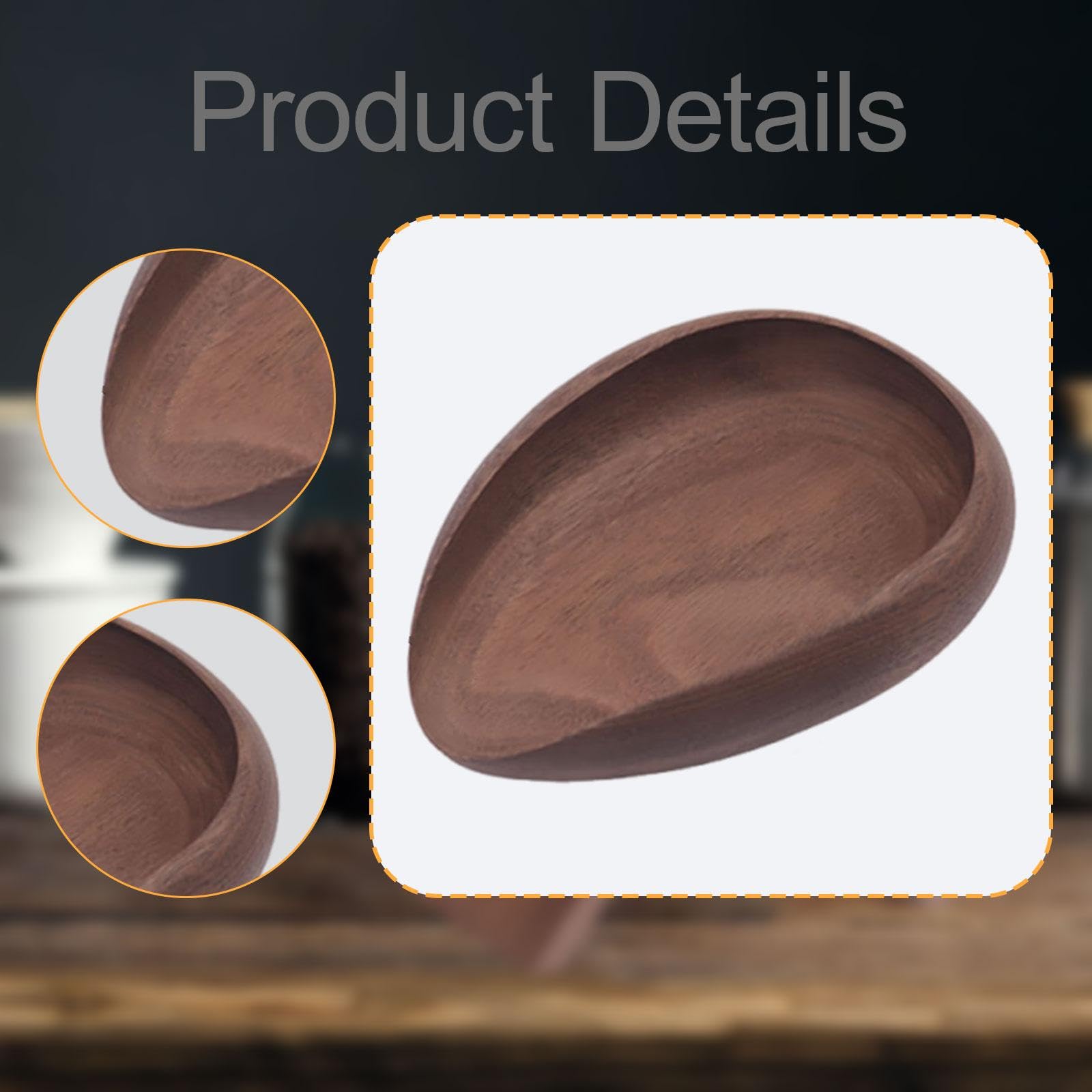 F Fityle Dosatore per chicchi di caffè, contenitore per pesare in legno, pratico contenitore multiuso per dosare il caffè, vassoio per la casa, Style B
