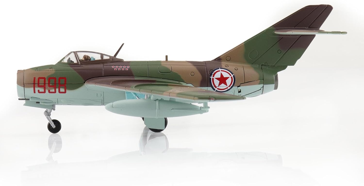 Hobby Master | 1:72 Scale Diecast Military Aircraft Replica | MIG-15bis Red 1998, Maj. Ivanovich Mikhin, 518th IAP, North Korea, May 1953 | Model HA2423