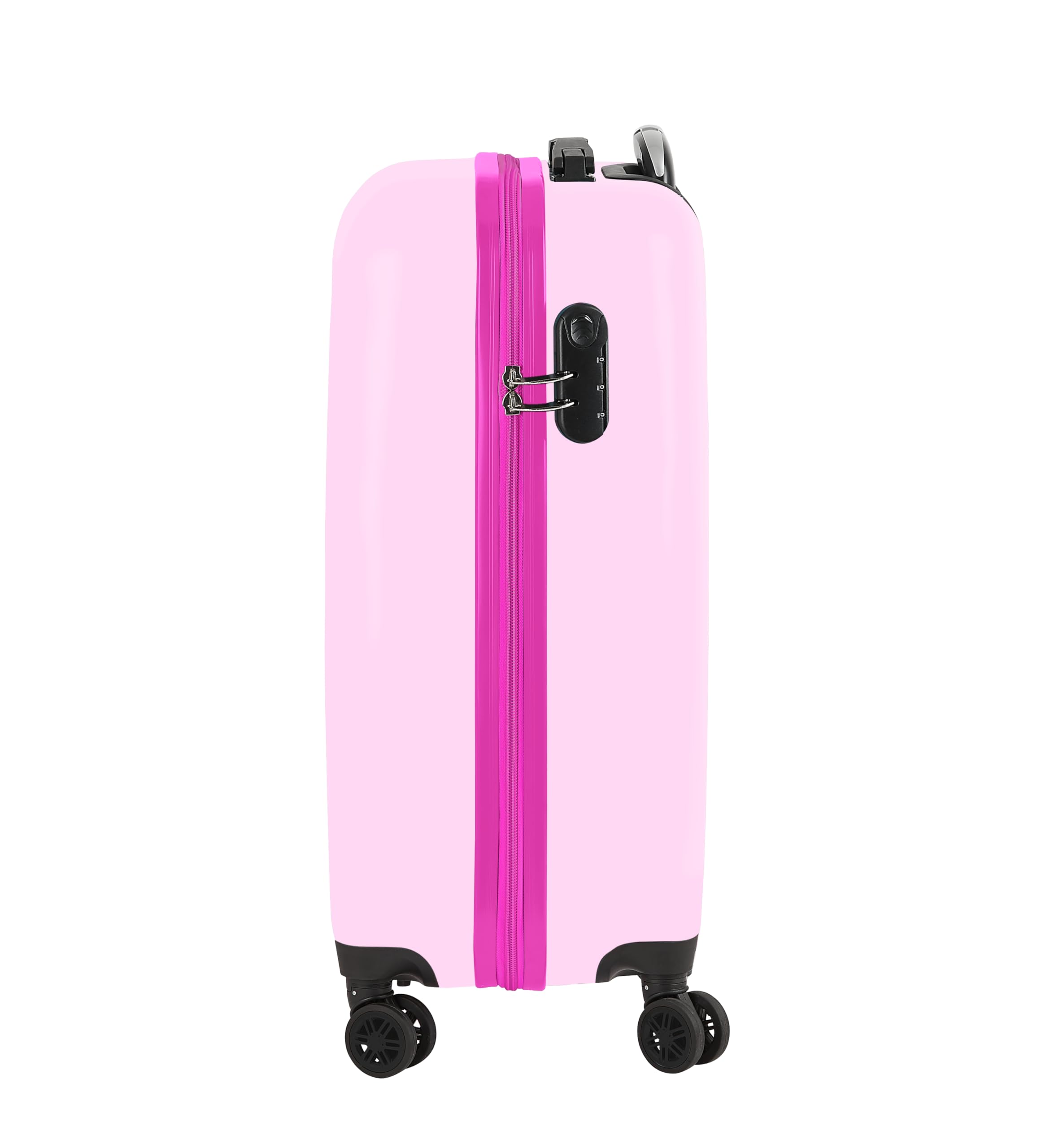 safta BARBIE PAINTERLY - Trolley da cabina 20 pollici, valigia con ruote, lucchetto di sicurezza, valigia leggera, 34,5 x 20 x 55 cm, rosa/celeste, M, Casual