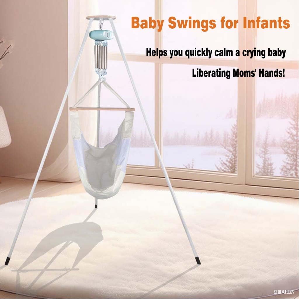Baby Swings for Infants Electric Baby Swing Automatic Swings that goes up and Down (Light Blue)