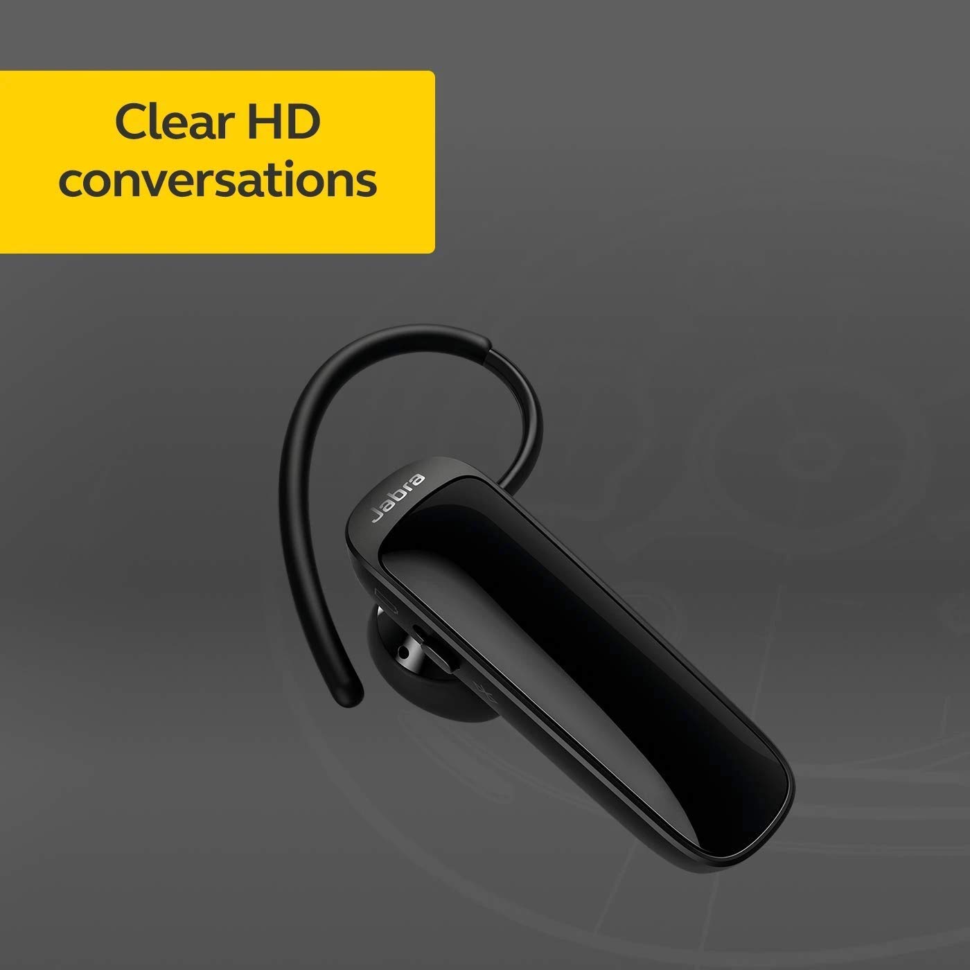 Jabra Talk 25 Auricolare Mono - Cuffia mono wireless per musica in streaming, GPS integrato e podcasts - Nero