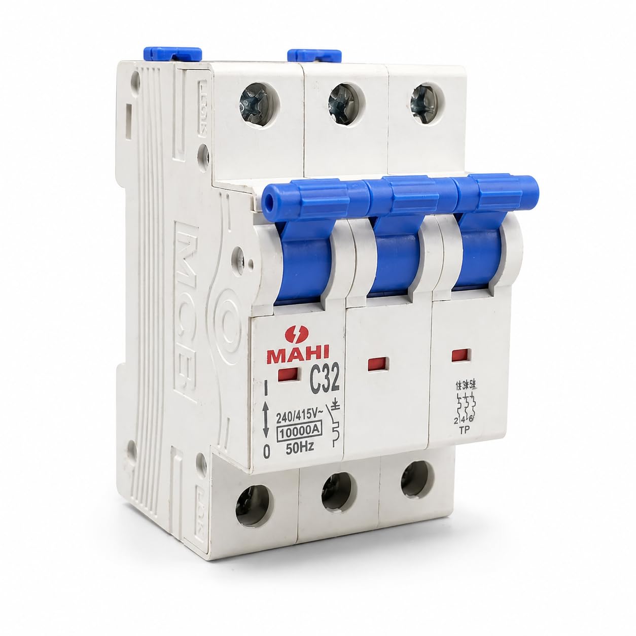 MAHI 32A Three Pole C Curve MCB | Miniature Circuit Breaker for Industrial & Residential Electrical Safety | Shock & Short Circuit Protection-image-34