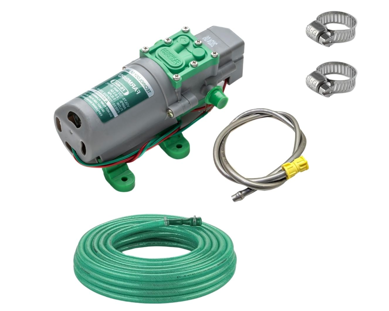 FARMBiRD High Pressure Pump Motor Kit High Pressure 12V Dc Moter Pump Battery Sprayer Agriculture Water Drip Irrigation Clearing House Shower Spray 10 Feet Heavy Hose Pipe Kit (B0DDCWMCB2) Amazon Price History, Amazon Price Tracker