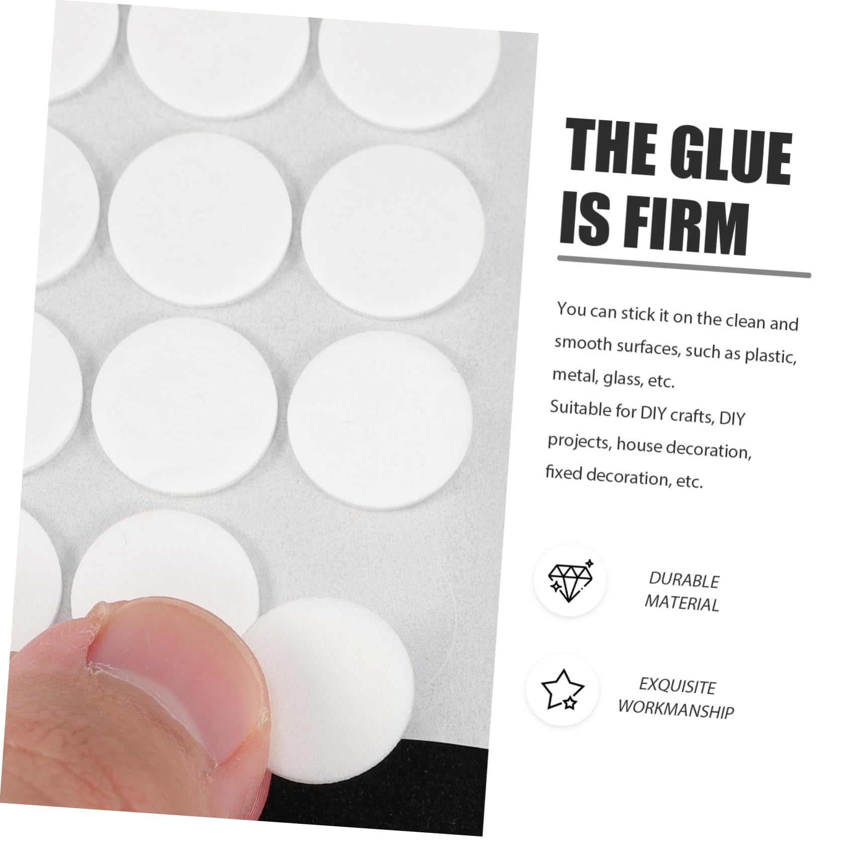 HOMSFOU 3 Sätze Doppelseitige Klebepunkte Für Diy Projekte Starke Selbstklebende Dot Sticker Durchmesser Für Wandkunst Karten Und Bastelarbeiten 18 Blätter * 3