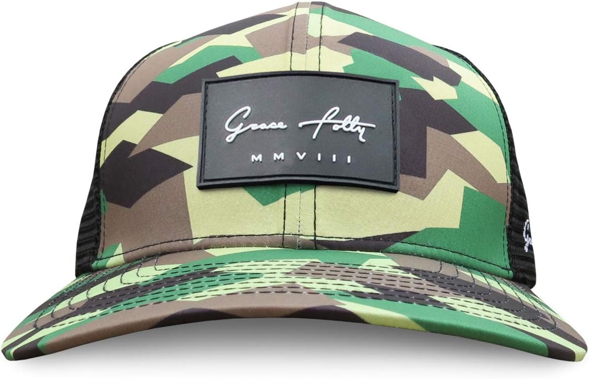 Grace Folly Trucker hat for Men or Women- Many Cool Designs (Camo) - Image 6