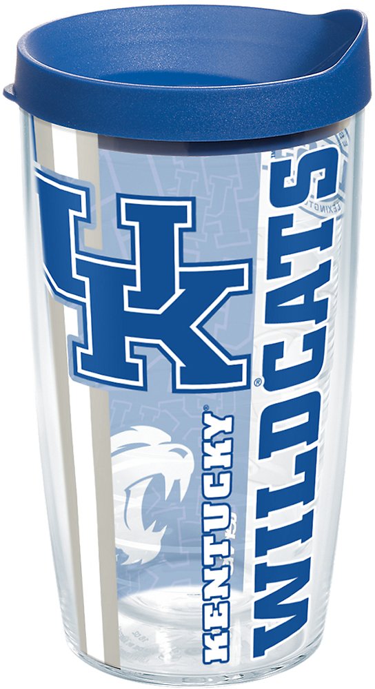 Tervis Kentucky Wildcats College Pride Tumbler with Wrap and Blue Lid 16oz, Clear