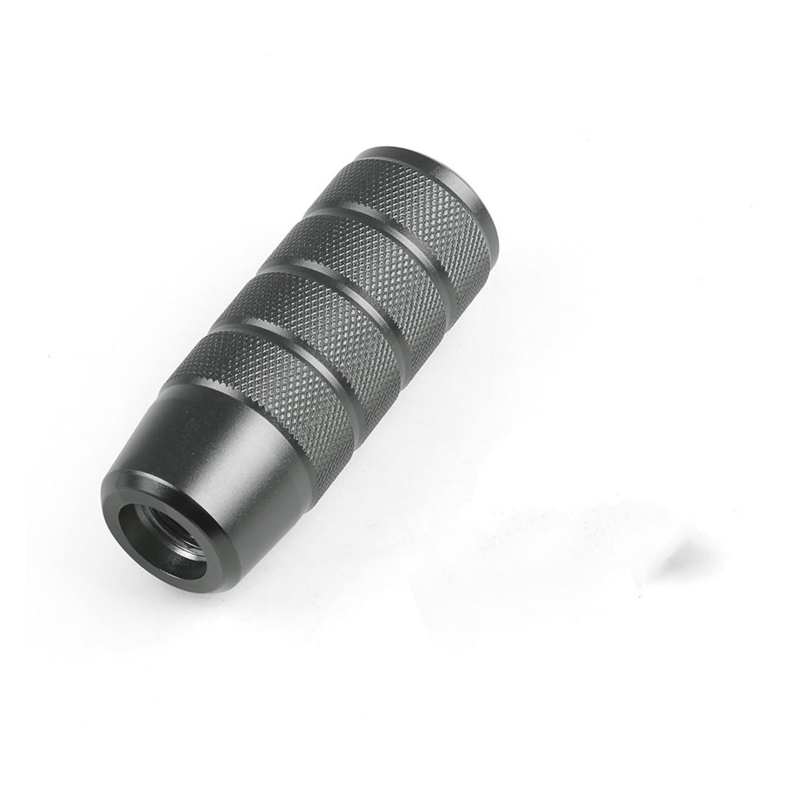 Linqianbhd Gray Gear Lever Shift Knob Universal 95Mm Non-Slip Gear Shift Knob Manual Transmission Aluminum Knurled Shifter Lever(Gray)