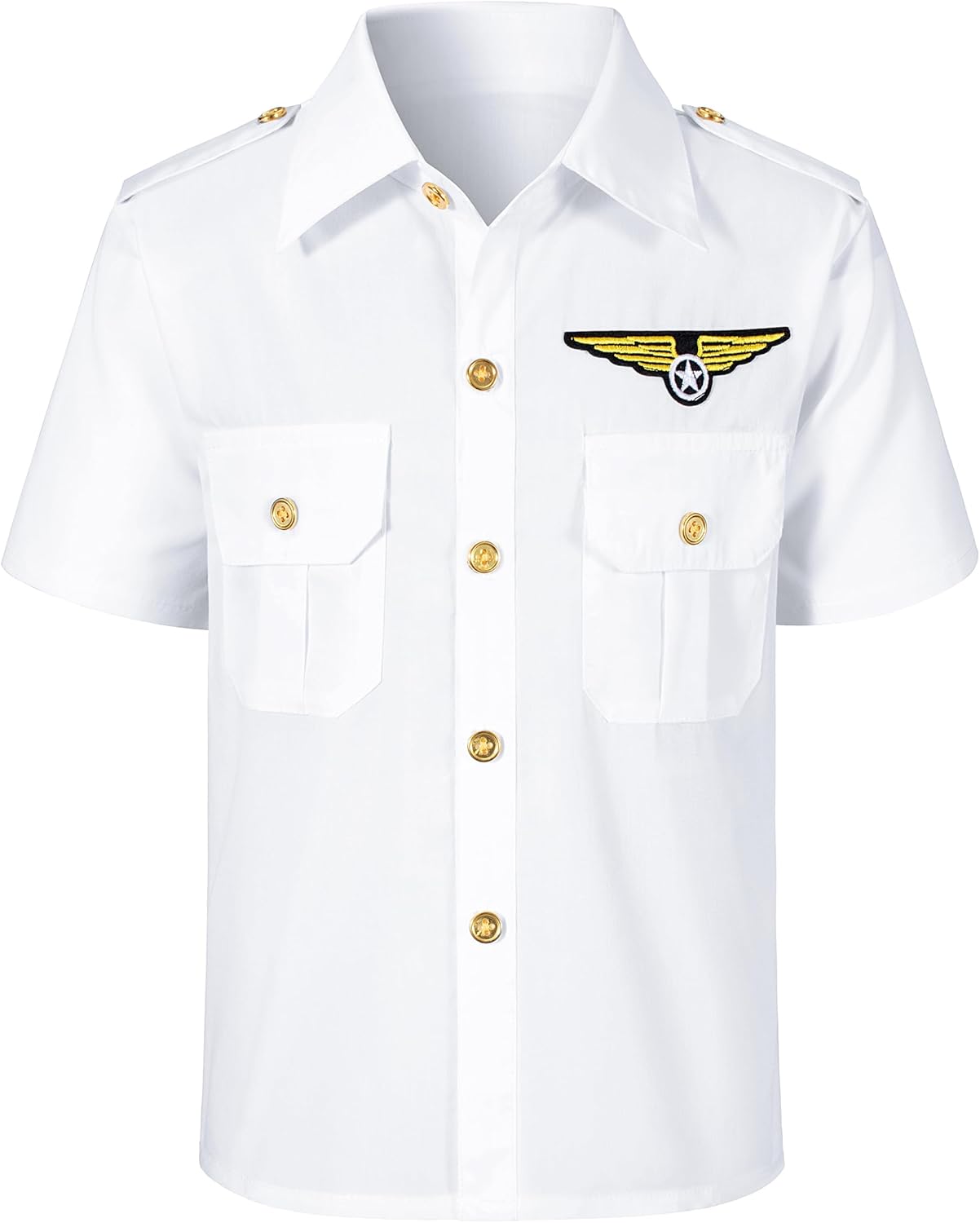 Yoroka Kids Pilot Costume Airline Captain Pilot Uniform with Accessories - Image 4