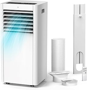 Mobile Klimaanlage, 4-in-1 Klimageräte 7000 BTU mit Abluftschlauch | 2, 0kW für Räume bis zu 25 m² | AUTO | LED Display& F…