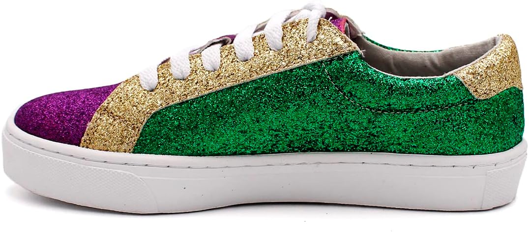 Laforst Women's Sparkle&Shine Mardi Gras Nonslip Sneaker