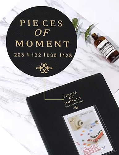 Miniatura 6 de Álbum de fotos para fotos, álbum de 128 bolsillos para Fujifilm Mini 7s 8 8+ 9 25 26 50s 70 90, libro de fotos para PIC-300PZ2300, negro