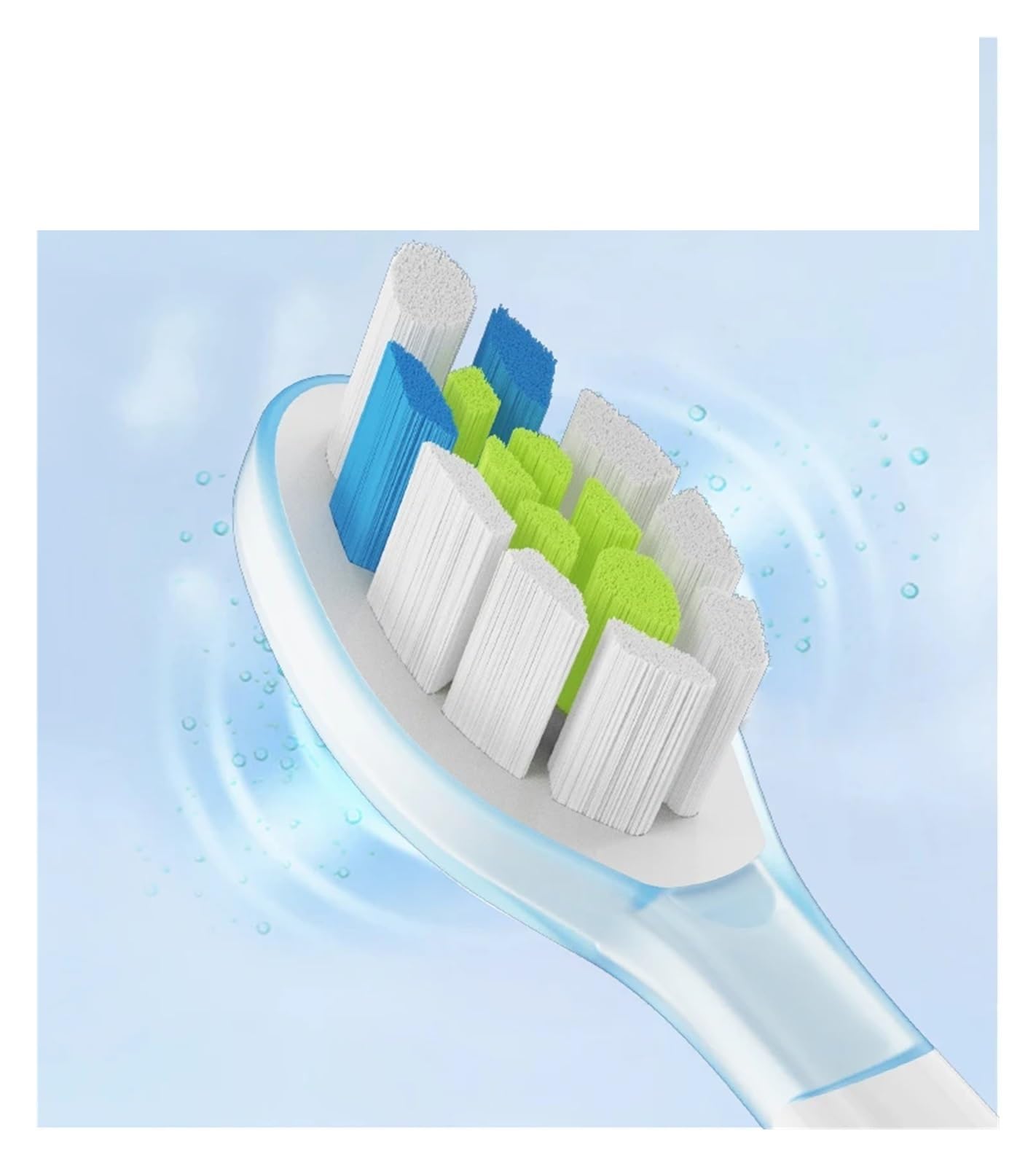 eufeifeiegds Lot de 8 têtes de brosse de rechange for brosse à dents électrique HX6064, HX6930, HX6730, aspirateur 4100, 6500, 6100, 5300 C3(C3 black)