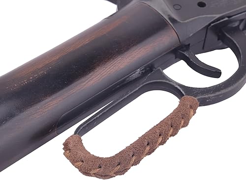 Miniatura 4 de Envoltura de palanca de cuero de gamuza para rifles y escopetas de acción de palanca, hecha a mano