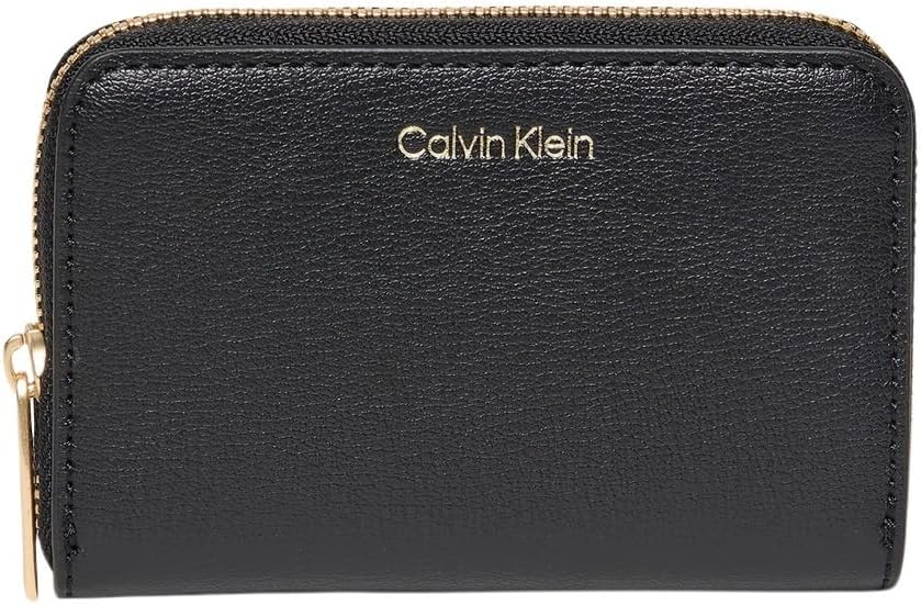 Calvin Klein Foil Logo Medium Zip Around Kadın Cüzdan, Siyah, Tek Beden - Görsel 4