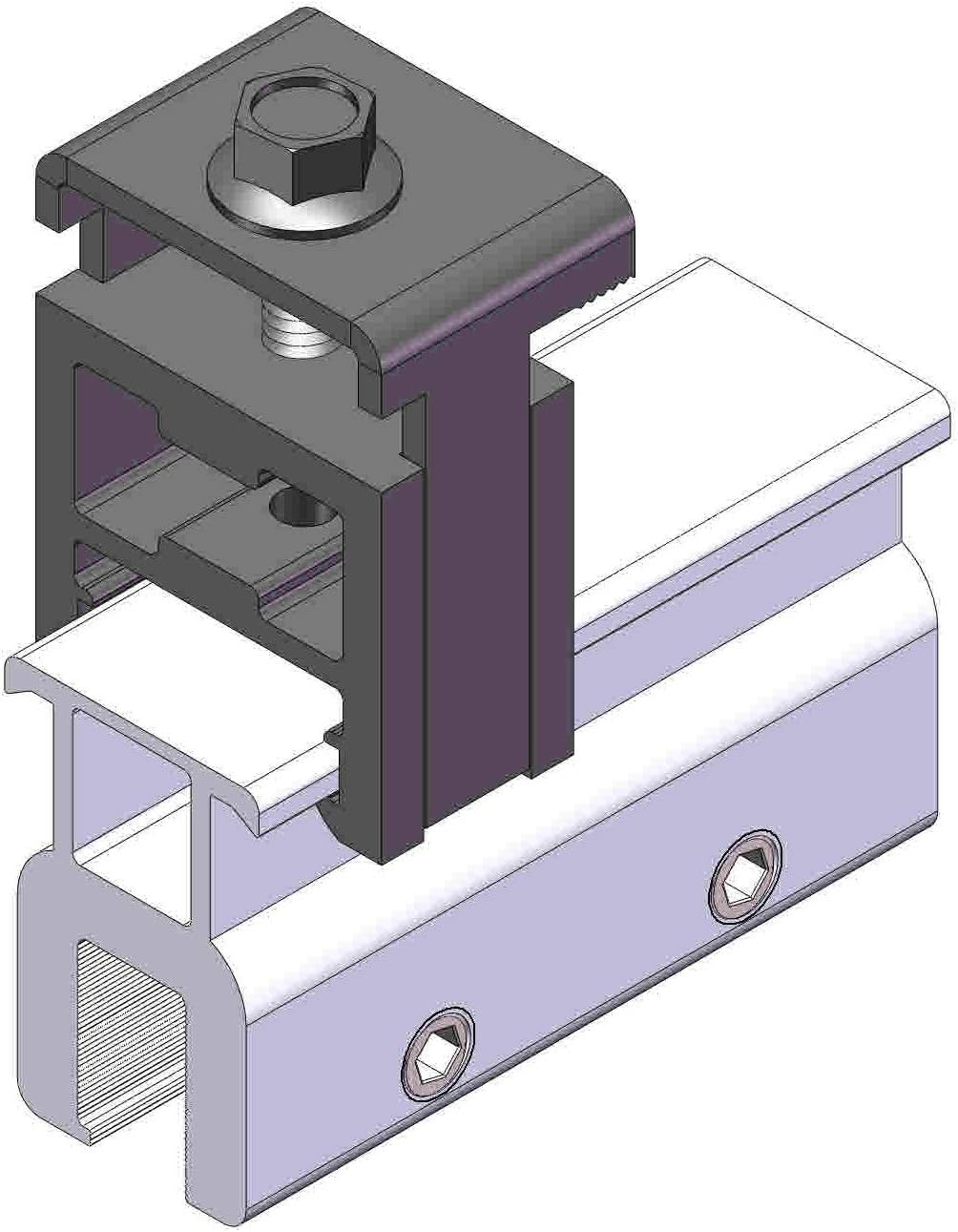 12 Pack End Clamp MageClamp Mounting Kits for Standing Seam Metal Roof Solar Panel Module Racking Installation